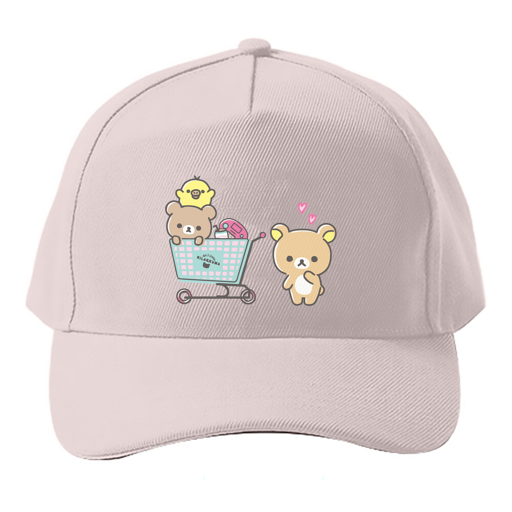（画像用） リラックマ リラックマ キイロイトリ Rilakkuma Korilakkuma Kiiroitori ベースボールキャップ 綿100％ 男女兼用 帽子 スポーツ